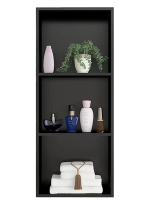 호텔 브러쉬 표면 총 금속 검은 벽에 삽입 된 틈새 샤워실 12 &quot;x 24
