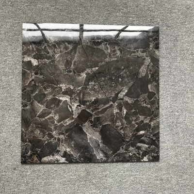 60 x 60cm 포르셀라나토 흑백 쿼커드 돌 대리석 바닥 타일 매트 마무리
