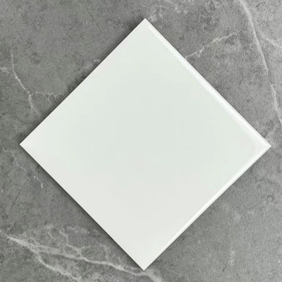 욕실 및 거실 150 X 150mm 순수 하얀 지하철 벽돌 타일